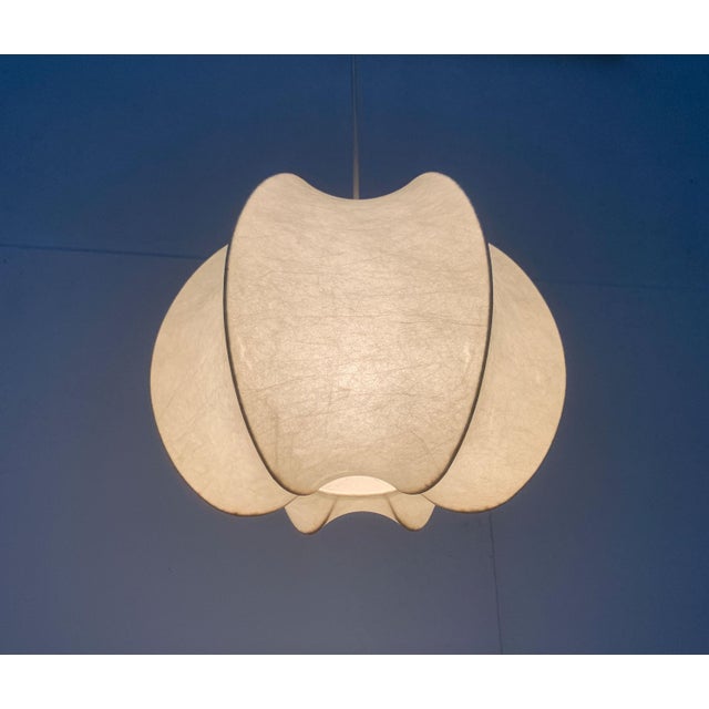 Mid-Century German Cocoon Pendant Lamp from Goldkant Leuchten, 1960s For Sale - Image 5 of 18