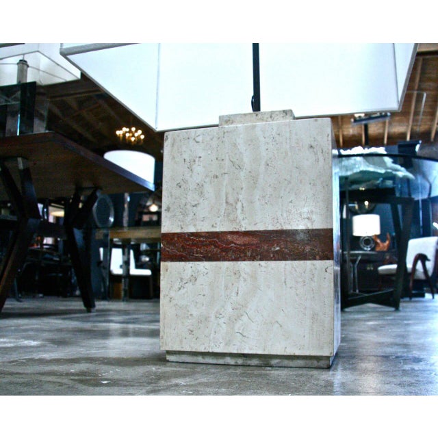 1920s Italian Oversized Marble Lamps - a Pair For Sale - Image 5 of 9