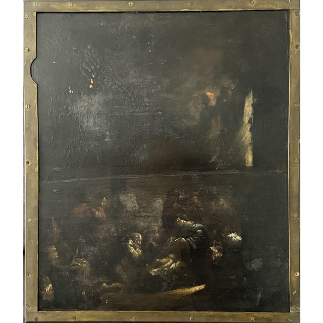 Flemish School Artist, Adoration of the Child Jesus, 17th Century, Oil on Panel For Sale - Image 7 of 12