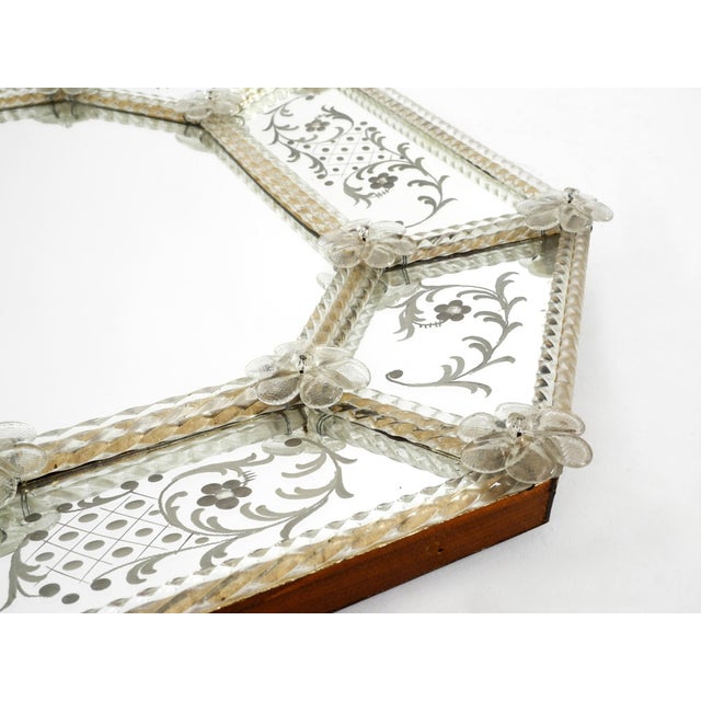 Mid-Century Modern Italian Wall Mirror with Murano Glass Frame, 1950s For Sale - Image 17 of 18
