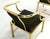 Mid-Century Modern Pair of Decorative Forged Solid Brass Barrel Back Chairs by Mastercraft MINT! For Sale - Image 3 of 10