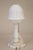 1930s Art Deco Carved Alabaster Marble Two Love Birds Sculpture FairyTable Lamp Italy For Sale - Image 11 of 14