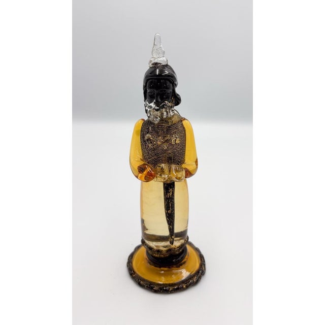 Glass Amber Glass Chess Pieces from Barbini, Pauly & C., 1930s, Set of 32 For Sale - Image 7 of 16