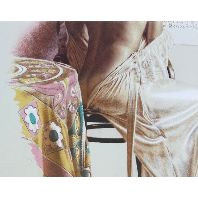 Baroque 1980s Lithograph "Salon Des Cent" by Artist Douglas Hoffman, Signed #76/100 For Sale - Image 3 of 7