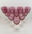 Mid-Century Modern Pink Wine Glasses, Set of 10 For Sale - Image 3 of 6