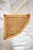 Bamboo and Rush Fabric Étagère – 1970s Made of bamboo with shelves in rush fabric and rush bindings. 35 × 15 × 70,5 cm