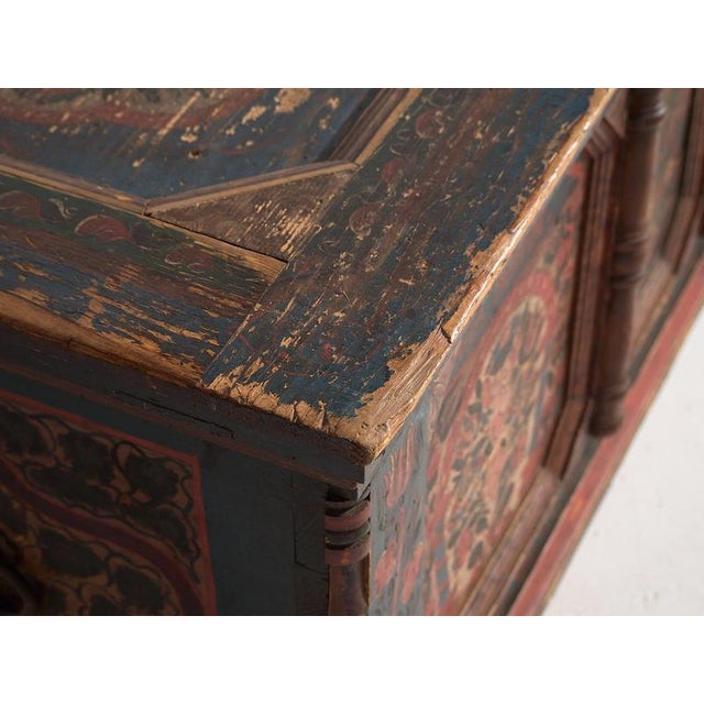 Hand Painted Trunk, 1847 For Sale - Image 4 of 18