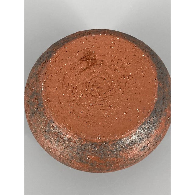 Purple Studio Ceramic Vase in Reddish-Brown, 1960 For Sale - Image 8 of 12