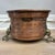 1900 - 1909 Rare Antique Copper Planter Cauldron Jardiniere With Brass Caryatids Lady Face Goddess Detail For Sale - Image 5 of 6