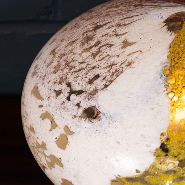 Vintage Italian Murano Art Glass Table Lamp, 1970 For Sale - Image 9 of 11