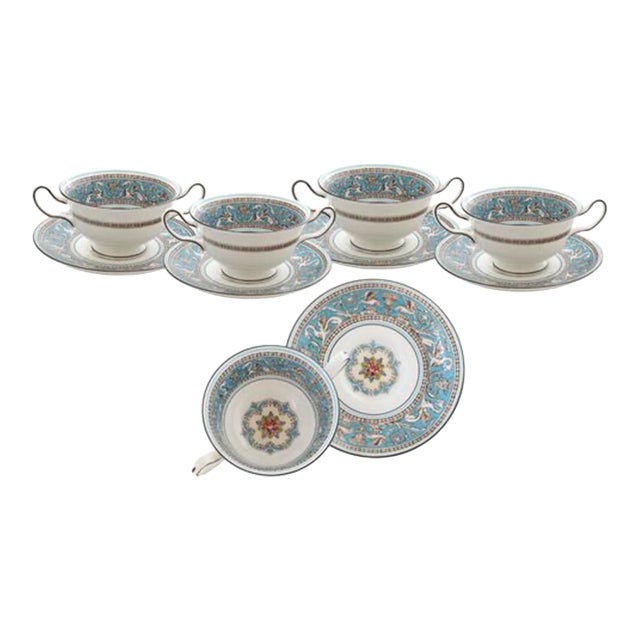 Wedgwood Florentine Soup Coupes/Saucers For Sale
