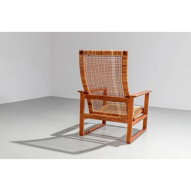 Brown Lounge Chair 2254 attributed to Børge Mogensen for Fredericia Stolefabrik, Denmark, 1960s For Sale - Image 8 of 9