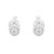 Contemporary 10K White Gold 0.15 Cttw Round Brilliant-Cut Near Colorless Diamond Bezel-Set Stud Earrings (H-I Color, I1-I2 Clarity) For Sale - Image 3 of 6