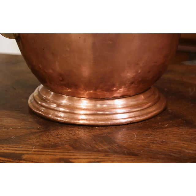 19th Century English Victorian Copper and Brass Coal Bucket For Sale In Dallas - Image 6 of 10