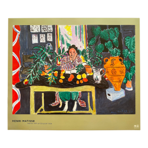 Henri Matisse Offset Lithograph Print Museum Poster " Interior With an Etruscan Vase " 1940