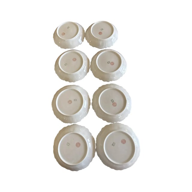 Antique Botanical Limoges Porcelain Berry Dessert Set Platter 8 Bowls Floral Gilt For Sale - Image 12 of 15