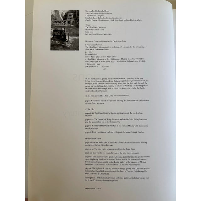 Gray The J. Paul Getty Museum and Its Collections a Museum for the New Century by John Walsh and Deborah Gribbon For Sale - Image 8 of 12