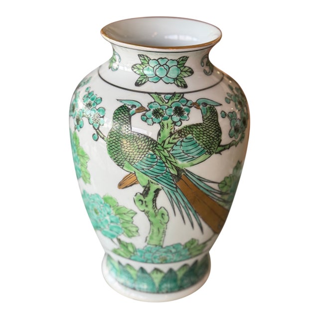 Gold Imari Hand Painted Porcelain Vase For Sale