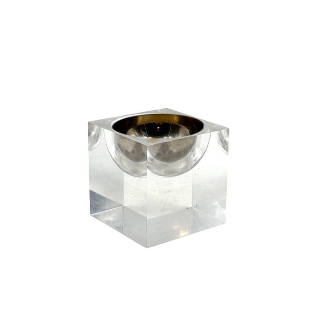 Space Age Clear Lucite Ashtray, Italy 1970s For Sale - Image 9 of 12