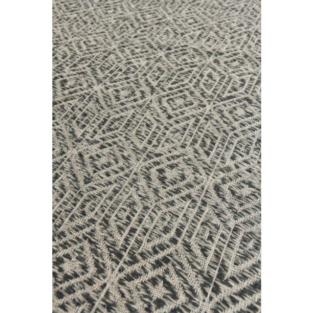 Sanz Flatweave Wool Black Rug - 12'x15' For Sale - Image 4 of 7