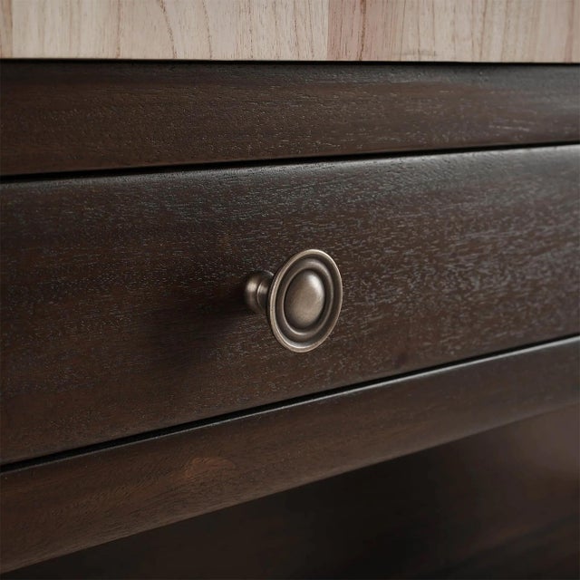 Bobbin Leg Butcher Block Kitchen Island For Sale - Image 14 of 17