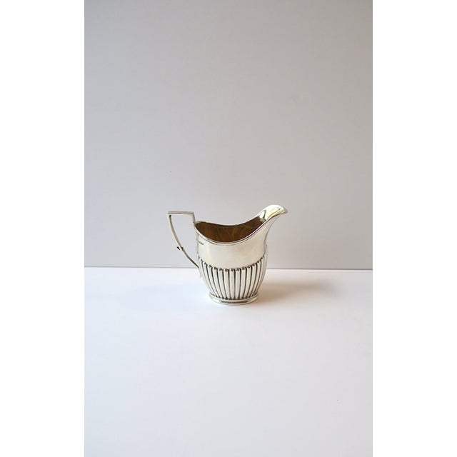 Sterling Silver Coffee Creamer Pitcher Edwardian Neoclassical English, Early-20th C For Sale - Image 9 of 16