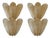 Venetian Wall Sconces in Amber Graniglia Leaves Murano Glass by Simoeng for Simoeng, Set of 2 For Sale