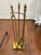 Turn of the Century Antique Brass Fireplace Set For Sale - Image 11 of 13