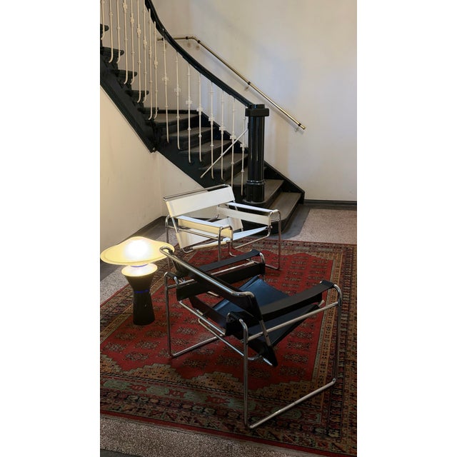 Marcel Breuer Vintage Bauhaus Wassily Armchairs by Marcel Breuer for Knoll and\.Gavina Int., 1970s, Set of 2 For Sale - Image 4 of 9