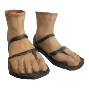19th Century Papier Mâché Feet - Set of 2