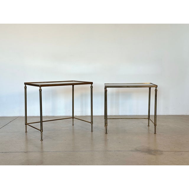 Vintage Brass Nesting Tables, 1970s, Set of 2 For Sale - Image 4 of 10