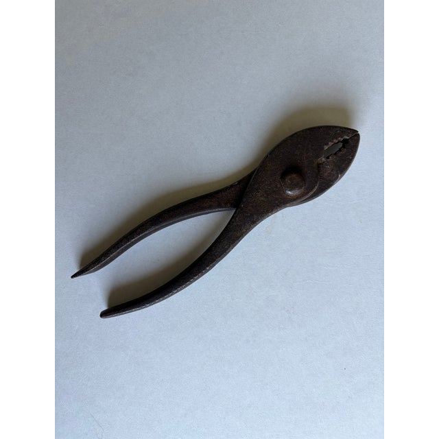An exceptional pair of late 19th-century forged iron specialty pliers that beautifully exemplify the craftsmanship and...