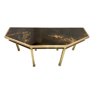 Console Table attributed to Guy Lefevre for Maison Jansen, 1970s For Sale