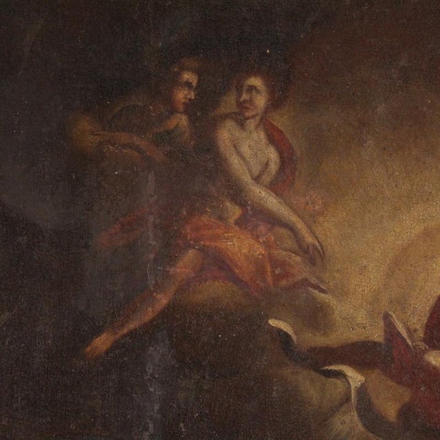 Italian School, Adoration of the Shepherds, 1680, Oil on Canvas For Sale - Image 8 of 16