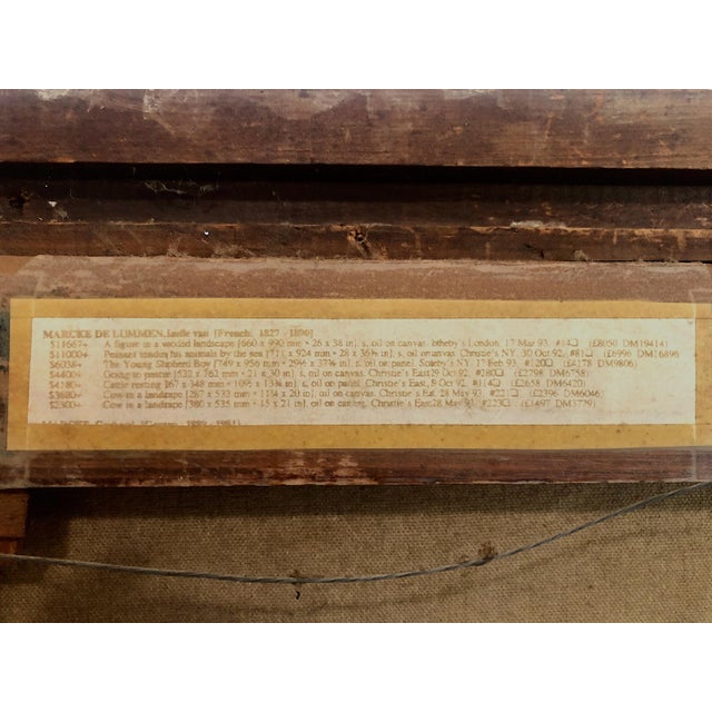 1872 French Pastoral Scene, by Émile Van Marcke De Lummen (1827-1890) For Sale - Image 10 of 11