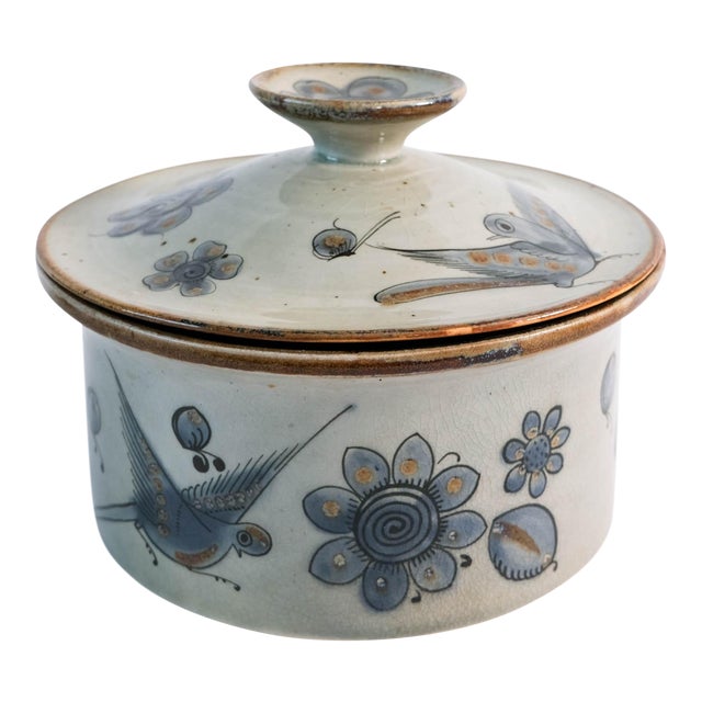 Ken Edwards El Palomar Blue Bird Stoneware Pottery Stock Pot Chairish