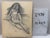1940s Original Signed Graphite Illustration of Seated Woman at the Beach, 11.5 X 10 In. For Sale In Atlanta - Image 6 of 6