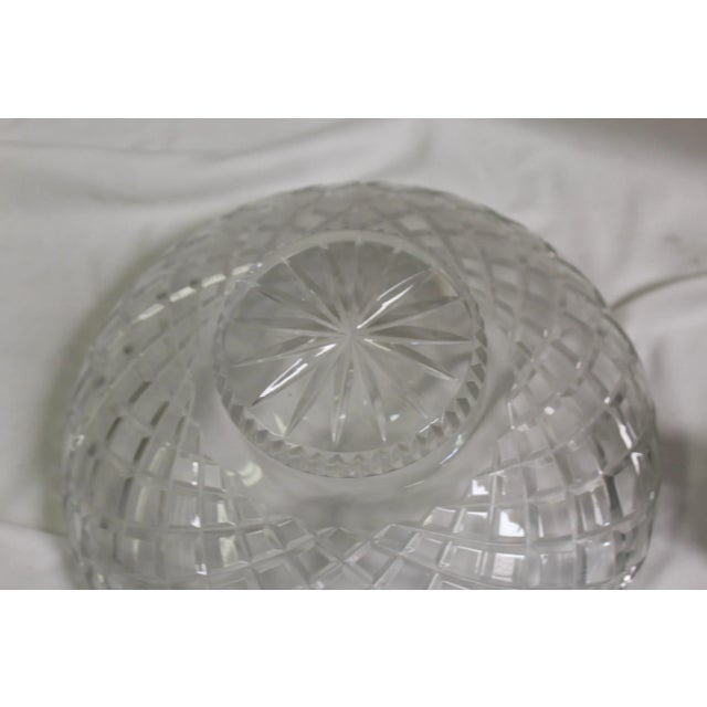 1990s Mid-Century Modern Style Dolphin Crystal Bowl Center Piece For Sale - Image 11 of 11