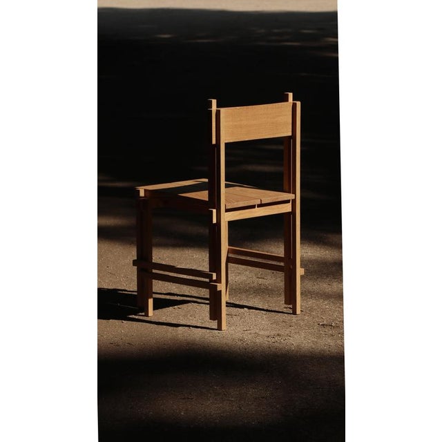 Soft Futurism Stack Chair in Oak Wood by Filippo Andrighetto For Sale - Image 11 of 17