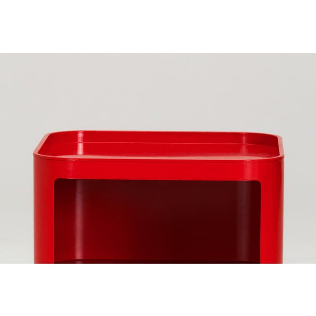 Red Componibili Roller Table by Anna Castelli Ferrieri for Kartell, 1960s For Sale - Image 8 of 13