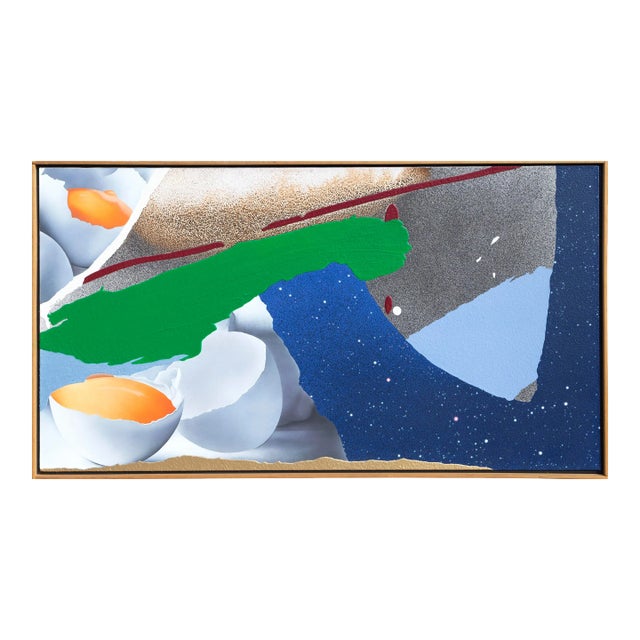 Nothing Ventured, Michael Knigin Acrylic and Enamel on Canvas, Signed and Dated in Pencil For Sale