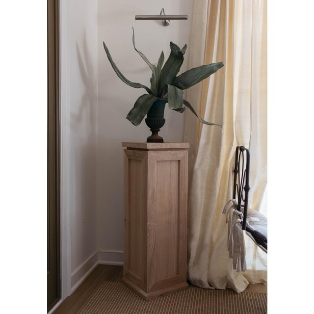 The Sawyer white oak pedestal celebrates the enduring beauty of natural materials. Crafted from solid white oak, its...