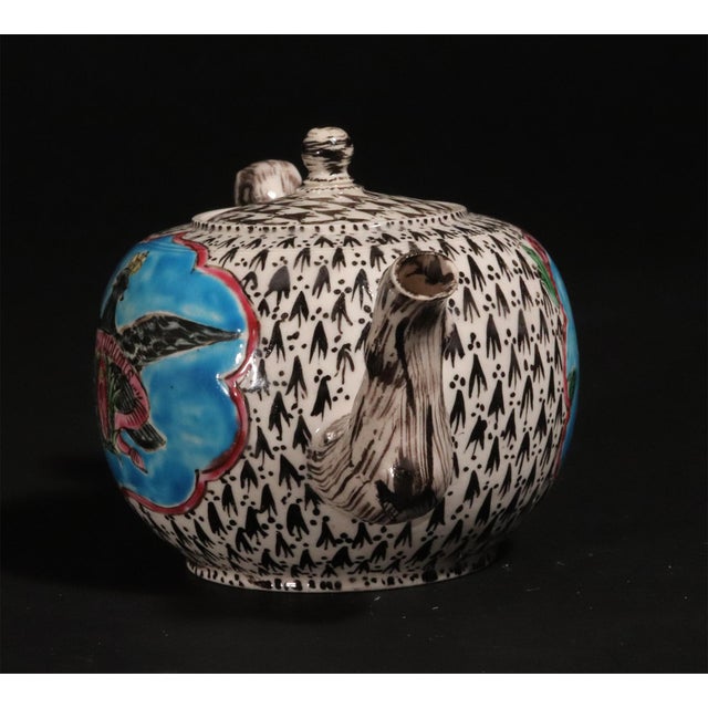 Saltglaze Teapot With Portrait of Frederick the Great of Prussia and the Prussian Eagle For Sale - Image 10 of 11