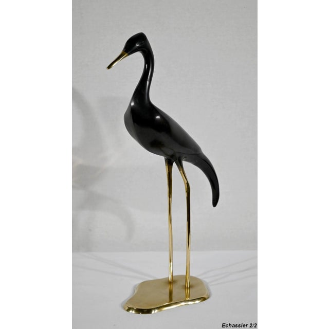 Metal Water Bird Sculptures, 1940, Set of 2 For Sale - Image 11 of 18