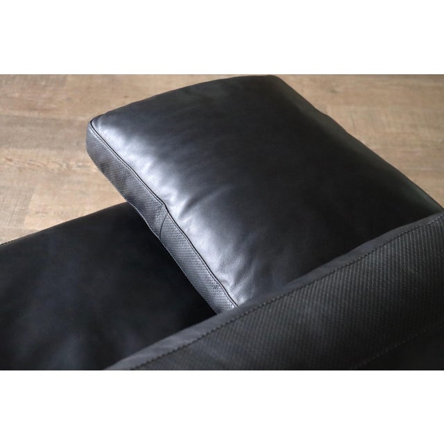 Diesis Three-Seater Sofa in Black Leather by Antonio Citterio for B&B Italia, 1970s For Sale - Image 11 of 16