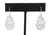 Metal Modern White Gold Earrings Set, 3 Pairs For Sale - Image 7 of 8