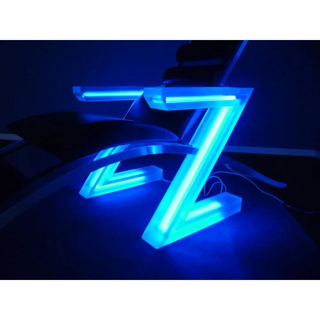 Italian Space Age Acrylic Glass Lounge Chair, 1960s For Sale - Image 15 of 18