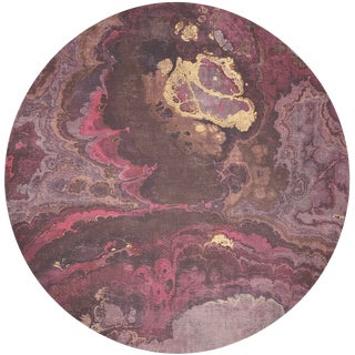 Nicolette Mayer Agate Roccocco 16" Round Pebble Placemats, Set of 4 For Sale