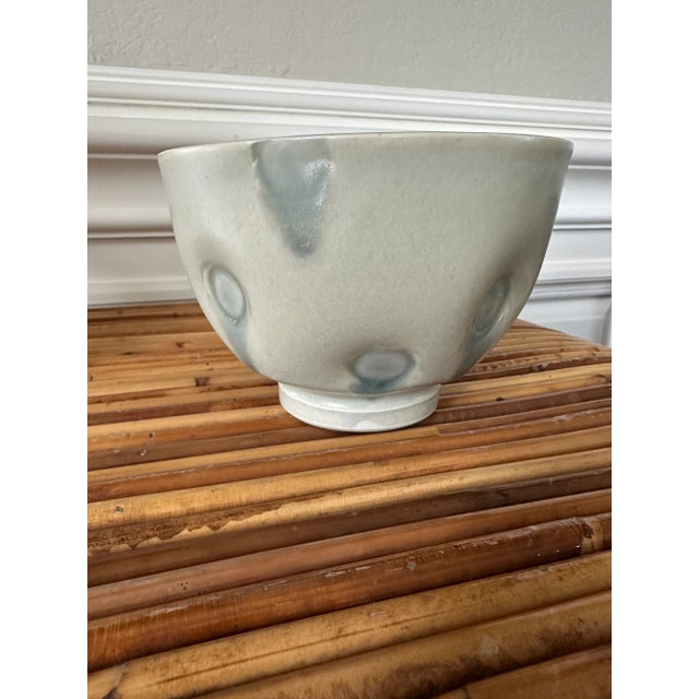 Fabulous Signed Vintage Studio Ceramic Bowl/Objet, circa 1990. Hand embossed details which imprint upon both the exterior...