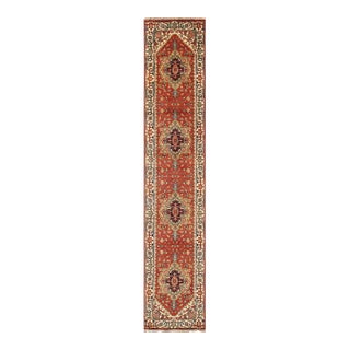 Pasargad Home Serapi Rust Wool Area Rug, 2' 7'' X 12' 0'' For Sale